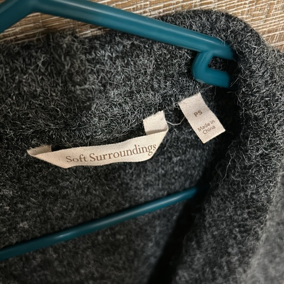 Soft Surroundings Wool Belted Sweater - Picture 4 of 6